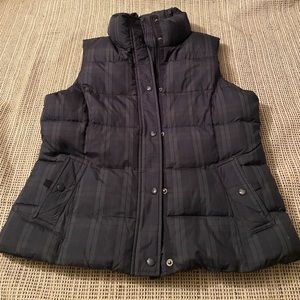 G. H. Bass  plaid puffer vest, size medium